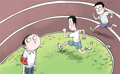 中考體育多人“抄近道”，就這樣“贏在起跑線”？