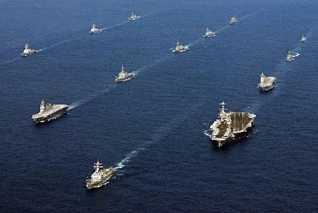 11月5日至16日，美日“銳劍”聯(lián)合軍事演習(xí)在九州和沖繩等地實(shí)施。