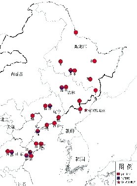 中國環(huán)保部門部分監(jiān)測站分布圖。圖/中國環(huán)保部網(wǎng)站