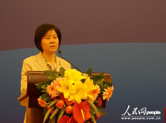 全國人大常委會副委員長、全國婦聯(lián)主席沈躍躍在開幕式中致辭。